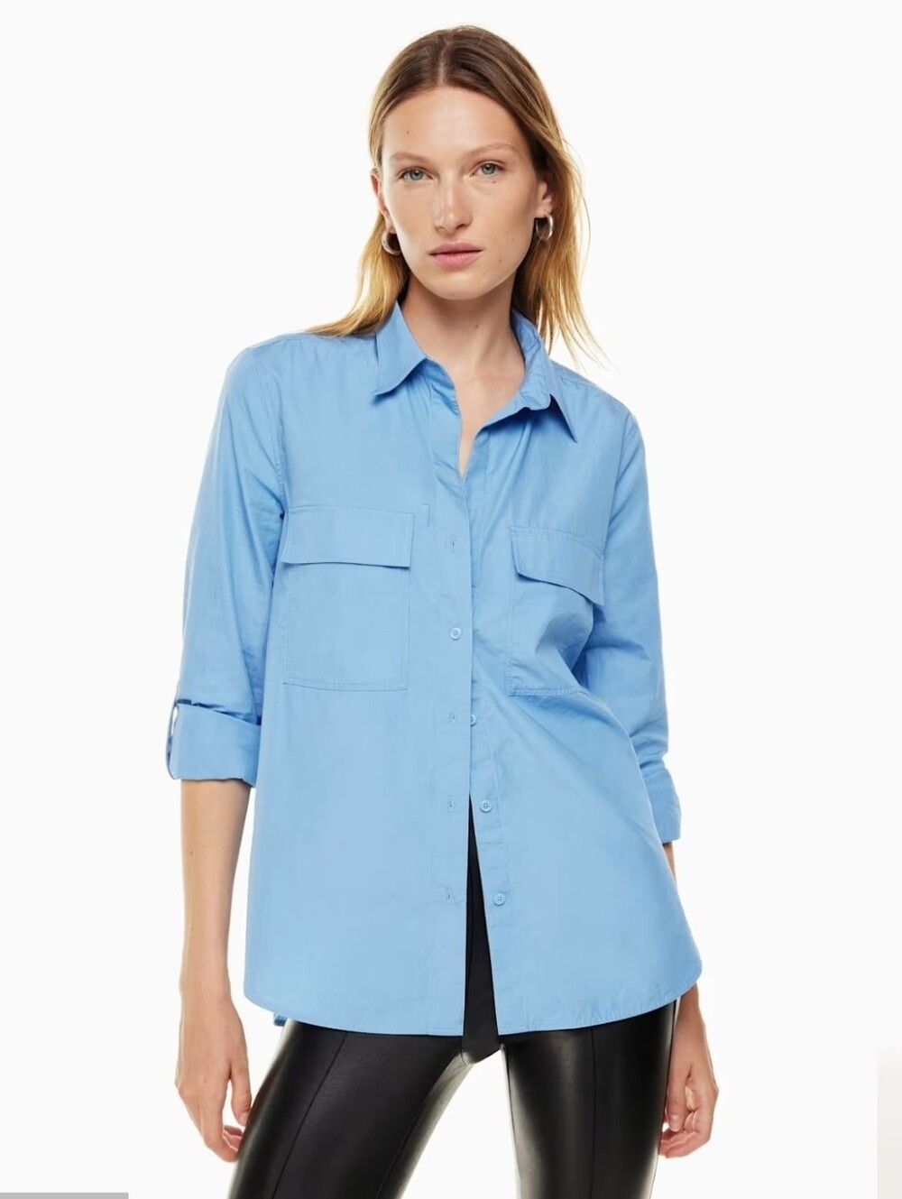 Aritzia Babaton Utility Poplin Shirt Size XS
